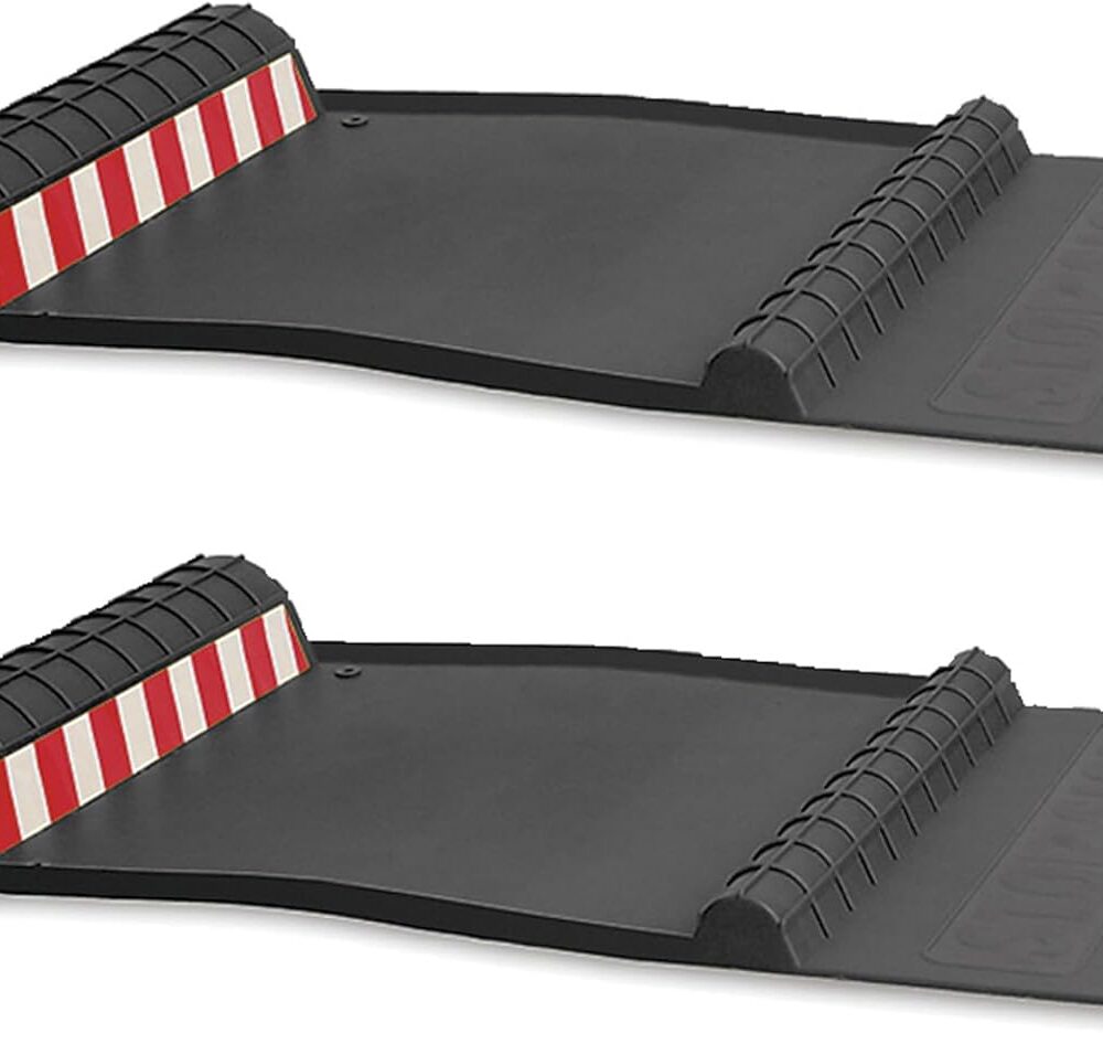 MAXSA 37358-2PK Park Right Parking Mat, Perfect Garage Parking, Black, 2-PK